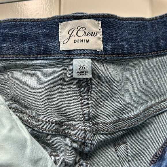 J Crew 10 inch High-Rise Toothpick jeans in medium wash size 26 - Picture 2 of 4
